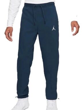 Mens Jordan Essential Woven Pants Small Navy Blue Casual Track joggers gym run S